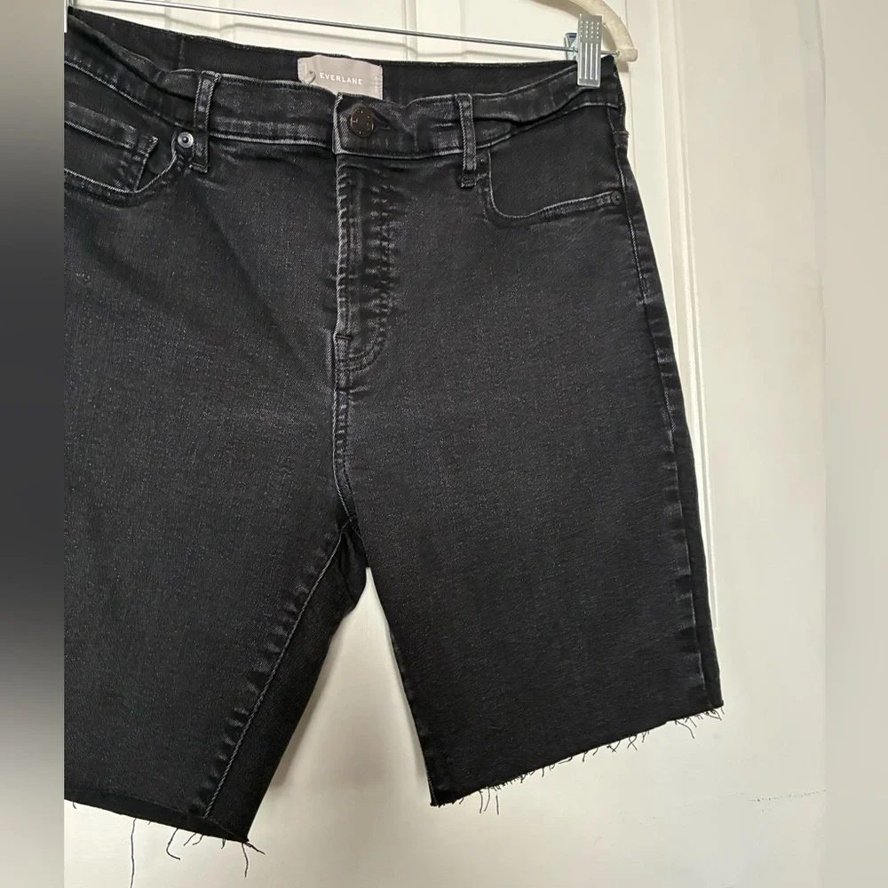 Everlane Black Denim Jean Shorts